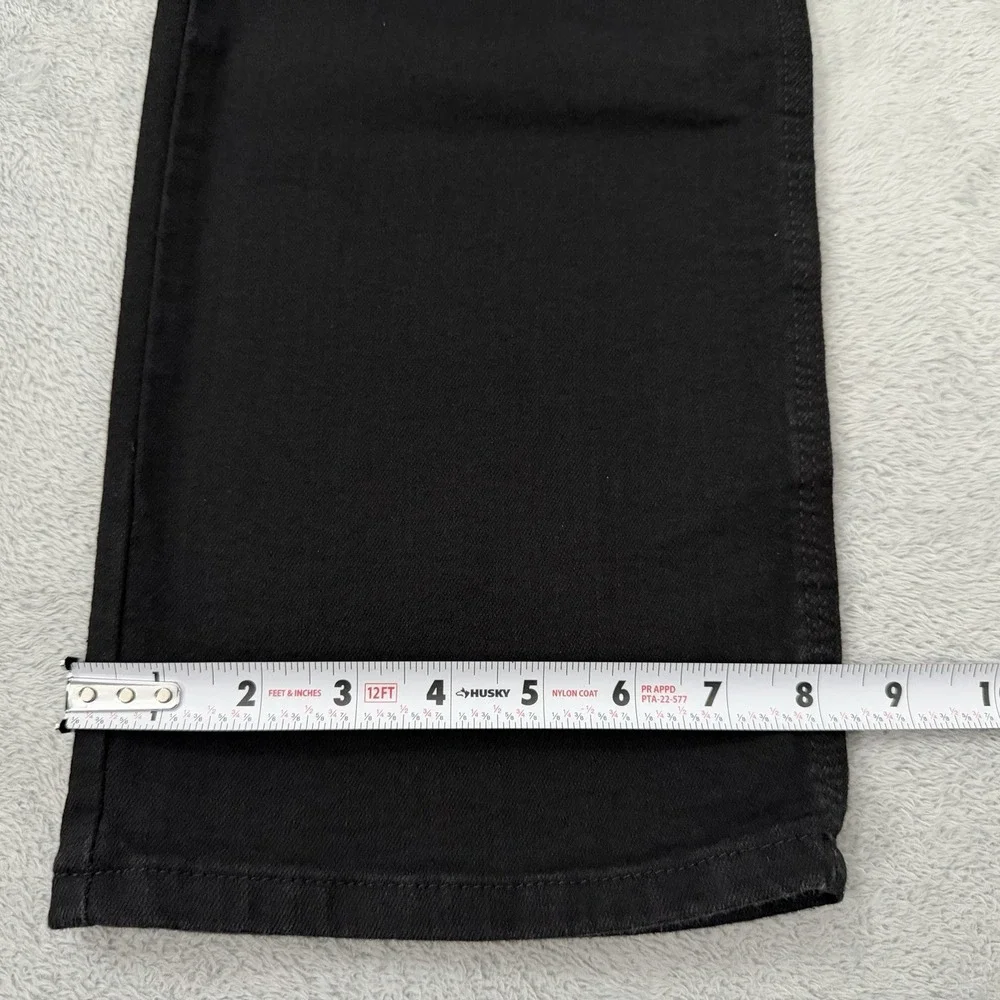 Origin Jeans Mens 36x32 Black Straight Fit Denim Stretch Waist Made In USA
